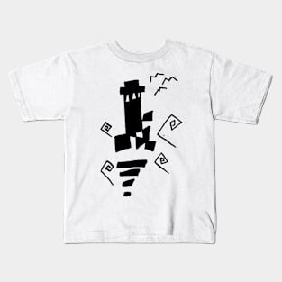 Thick and Blocky Lighthouse Kids T-Shirt